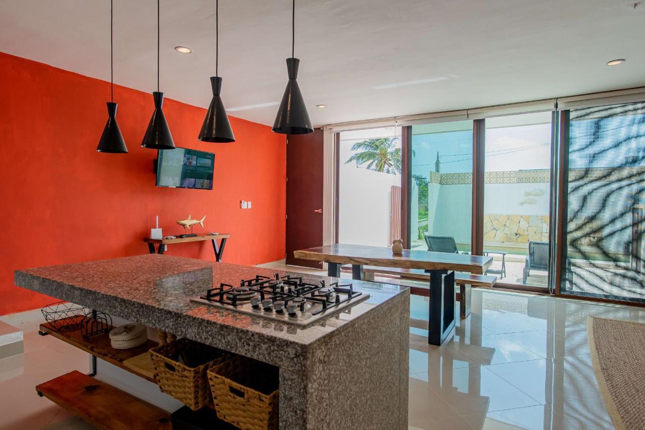 97982 New Modern Villa, Private Pool, High Internet Speed, 2 Blocks From The Beach Pueblo Pueblo Chicxulub المظهر الخارجي الصورة